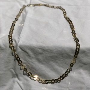 Veronese 18k Gold Clad Mirror Link Necklace